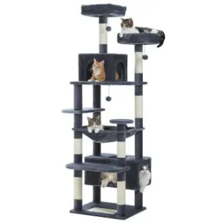 Pawz Road Großer Katzenbaum 184 cm dunkelgrau