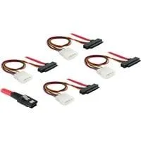 Adapterkabel miniSAS-36pin > 4x SAS-29pin rot, 50cm
