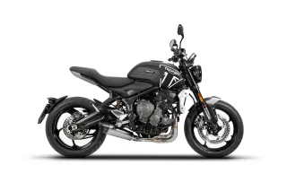 ZARD Sport Auspuff Komplettanlage Edelstahl Carbonkappe Triumph Trident 660 Bj.2021-2024 EURO5 /+ABE