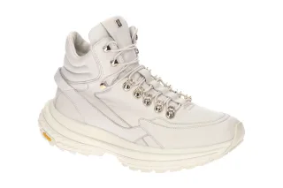 H?gl 3330-10 1200 Damen Hi Cut Plateau Sneaker in cream-wei? mit Warmfutter