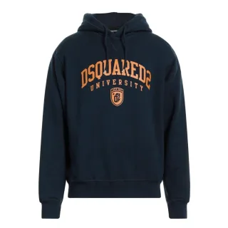 Dsquared2 – Kapuzenpullover „Cool Fit“ im Varsity-Design in Dunkelmarineblau