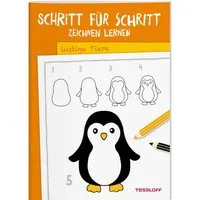 Schritt für Schritt Zeichnen lernen. Lustige Tiere / Martina Green