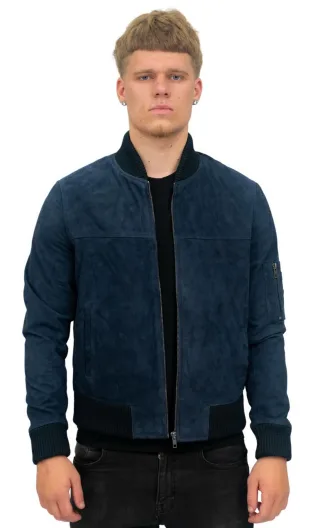 Herren Ziegenwildleder MA-1 Bomberjacke-Auckland