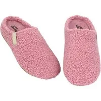 Beck Damen Pantoffel Jule im Teddy-Look Hausschuh zum Schlupfen