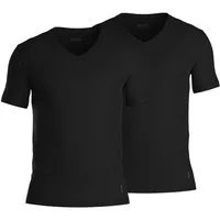 BOSS Unterziehshirt 2P Modern V-Neck (Doppelpack, 2-St., 2er Pack) Stretch Cotton Slim Fit Herren T-Shirt Kurzarm