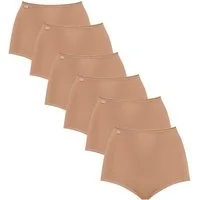 sloggi Maxislip 6er Pack 24/7 Cotton (Spar-Set) Maxi Slip - Baumwolle - Atmungsaktiv - Perfekter Sitz