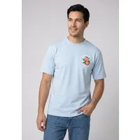 SUBLEVEL T-Shirt Herren T-Shirt Relaxed Fit mit fruchtigen Prints Baumwollshirt, Prints auf Vorder- und Rückseite