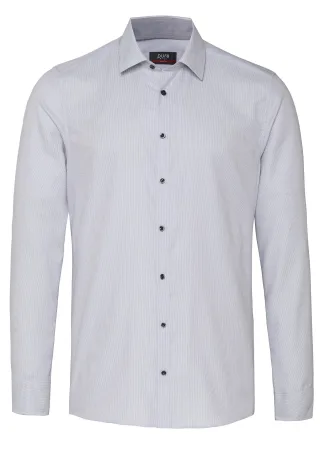 pure - PURE- City Hemd slim fit Langarm grau - Gr. - XL