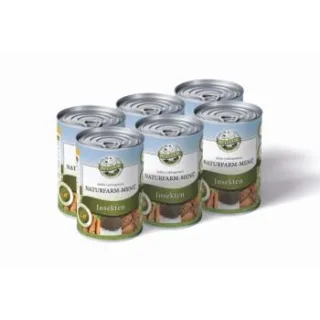 Bellfor Hundefutter Nass mit Insekten - Naturfarm-Menü - 6x400g
