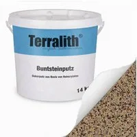 Terralith® Kunstharzputz Buntsteinputz Mosaikputz 2mm -14 kg- BSP134 (Eimer, Verarbeitungsfertig) Dekorationsputz aus Marmor-Granulat bzw. eingefärbter Körnung