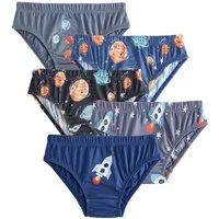 Next Slip Unterhosen mit Print aus 100 % Baumwolle, 5er-Pack (5-St)