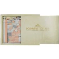 PhoneNatic KINGSTONES Basiskasten gemischt - Steinbaukasten aus Marmormehl Spielbausteine, (350 St., Basiskasten), Made in Germany
