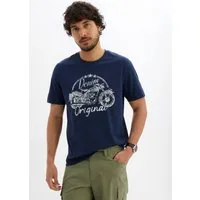 bonprix T-Shirt mit Rundhalsausschnitt, Kurzarm-Design, aus Baumwolle, Regular Fit