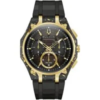 Bulova Chronograph Curv 98A328, Quarzuhr, Armbanduhr, Herrenuhr, analog, Stoppfunktion