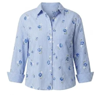MANGO - HEMD FLORIX, CELESTE - Gr. - L