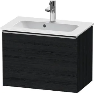 Duravit D-Neo Waschtischunterbau wandhängend Eiche Schwarz Matt 610x372x440 mm - DE4268070160000 DE4268070160000