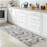 Carpetia Küchenläufer Küchenteppich Modern, rechteckig, Höhe: 5 mm, rutschhemmender Rücken, pflegeleicht, robust