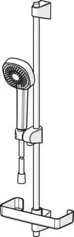 Hansa Brausegarnitur HANSABASICJET Style 4477 3-strahlig chr 44770131