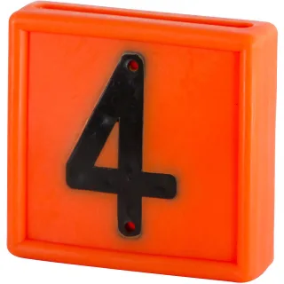 Kerbl Nummernblock, 1-stellig 10er Pack orange orange - 208464