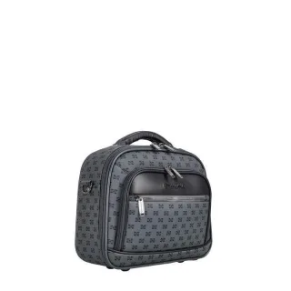 Graue Reisekosmetiktasche