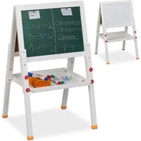 relaxdays Standtafel Kinderstandtafel mit Whiteboard, (1-tlg)
