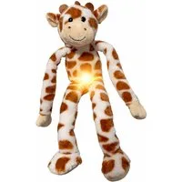 soma Kuscheltier Plüsch Nachtlicht Kuscheltier Giraffe 34 cm mit LED Bauchlicht (Set, 1-St., Geschenk-Set), Sanft leuchtendes LED Nachtlicht im Bauch – weiches Kuscheltier