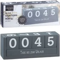 CEPEWA Countdown Kalender Countdownwürfel Holz Urlaub Weihnachten Geburtstag