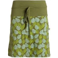 Vishes Jerseyrock knielang Baumwolle Blumen-Muster breiter Bund mit Kordel-Zug Taschen Alternative Bekleidung, Ethno, Hippie, Retro Style