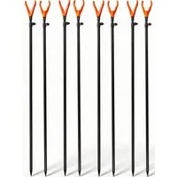 Paradox Fishing Rutenständer Rutenständer 4/8 Stück, (8-tlg., höhenverstellbar, höhenverstellbar 70-110cm, Signalkopf, stabil, Universalgewinde)