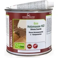 BORMA Spachtelmasse 2K Holzkitt (Polyester, styrolfrei), Schnelltrockned, 2K Holzmasse mit Härter