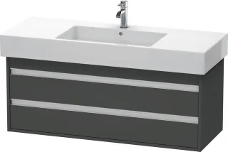 Duravit Ketho Waschtischunterbau wandhängend Graphit Matt 1200x455x480 mm - KT664204949 KT664204949