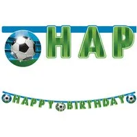 Procos Hängedekoration Banner Happy Birthday Fußball, FSC