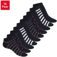 celodoro Sneakersocken Eco Sneaker Socken Damen (10 Paar) aus regenerativer Baumwolle (10-Paar)