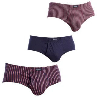 3er-Pack Herren-Slips mit Öffnung „Essential Print“ A0090