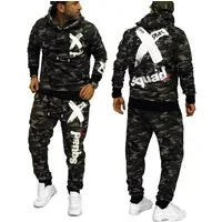RMK Jogginganzug Herren Trainingsanzug Sportanzug Streetwear Fitness Hoodie mit Kapuze