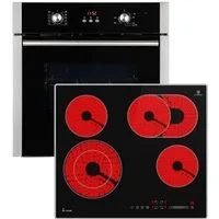 KKT KOLBE Backofen-Set Backofen und Kochfeld SET8805CH59AL, Herdset / Heißluft / Einbauherd / Einbaubackofen / Dualzone