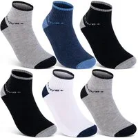 sockenkauf24 Sneakersocken 6 oder 12 Paar SPORT Socken Damen & Herren Sportsocken (6-Paar, 39-42) mit Frotteesohle Baumwolle - 16210 WP