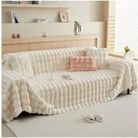 Wohndecke Kunstfelldecken Kaninchen Plüsch Decke,Soft Wohndecke Tagesdecke, BTTO, Warme Überwurfdecke Sofadecke, Blanket Für Bett Sofa Schlafzimmer Büro