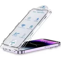 CoolGadget Displayschutzfolie Panzerfolie für iPhone 16 Plus, 9H Härtegrad mit Aufbringhilfe, 2x Displayfolie Glas Folie Schutzfolie inkl. Montage Hilfe Rahmen