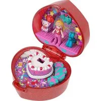 Mattel® Minipuppe Mattel Polly Pocket Schatullen-Spielset Schmuckkästchen Puppe 4+ JGK21