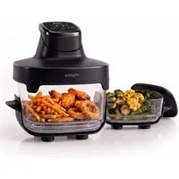 Seeger Heißluftfritteuse, 1500 W, 2,5L + 4,5L Glasbehälter