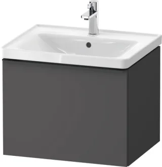 Duravit D-Neo Waschtischunterbau wandhängend Graphit Matt 584x452x440 mm - DE42490BD490000 DE42490BD490000
