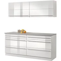 wiho Küchen Küche Chicago, ohne E-Geräte, Gesamtbreite 180 cm