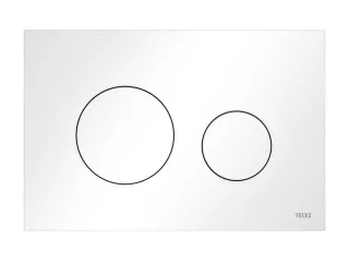 Tece loop WC-Betätigungsplatte Kunststoff für Zweimengentechnik, Weiß glzd., 9240920 9240920