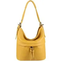 ITALYSHOP24 Schultertasche Made in Italy Damen XL ECHTLEDER Tasche Shopper HOBO Bag Reise Freizei, Henkeltasche Umhängetasche Cross Over Body Bag, für Arbeit & Urlaub