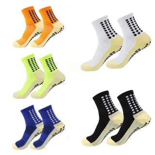 1 Pair Men's Anti-Slip Sport Socks Football Soccer Basketball Tennis Outdoor Grip Cycling Riding Comfortable Non-Slip De
