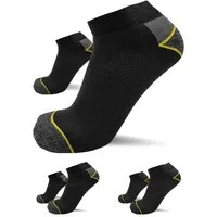 sogzz Arbeitssocken 6-12 Paar Herren kurz verstärkt Arbeit Sneaker Socken 75% Baumwolle (Modell: sogzz WORK Sneaker Basic, 12-Paar)