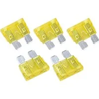 UNITEC ATC Flachsteck-Sicherung 20 A Set Kfz Auto-Adapter ATC zu ATC, Flachsicherung für Auto NFZ ATO etc, 20A Ampere