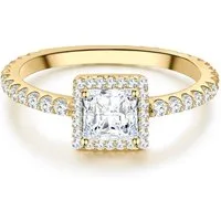 Trilani Silberring gelbgold
