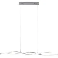 SellTec LED Pendelleuchte LED Pendellampe Welle, stufenlos dimmbar über Wandschalter, 2x LED-Board/ 9 Watt, warmweiß, dimmbar per Wandschalter, Memory Funktion